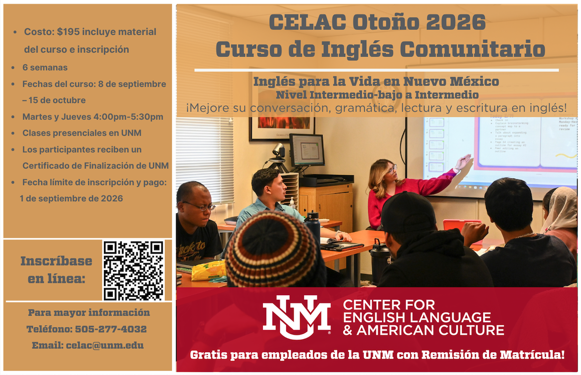 Community Course Fall 2026 Spanish