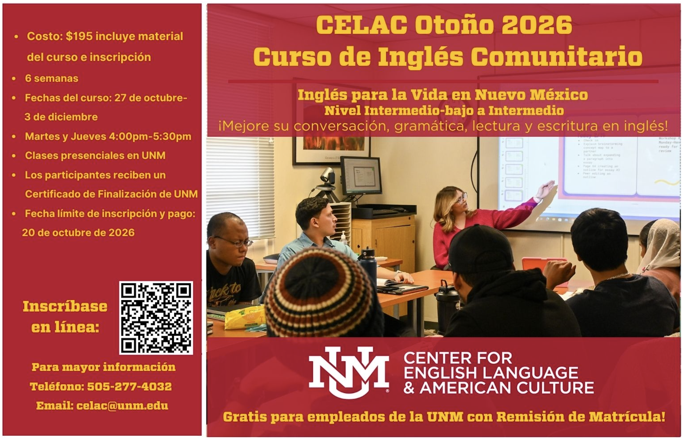 Community Course Fall 26 Session 2 - Spanish