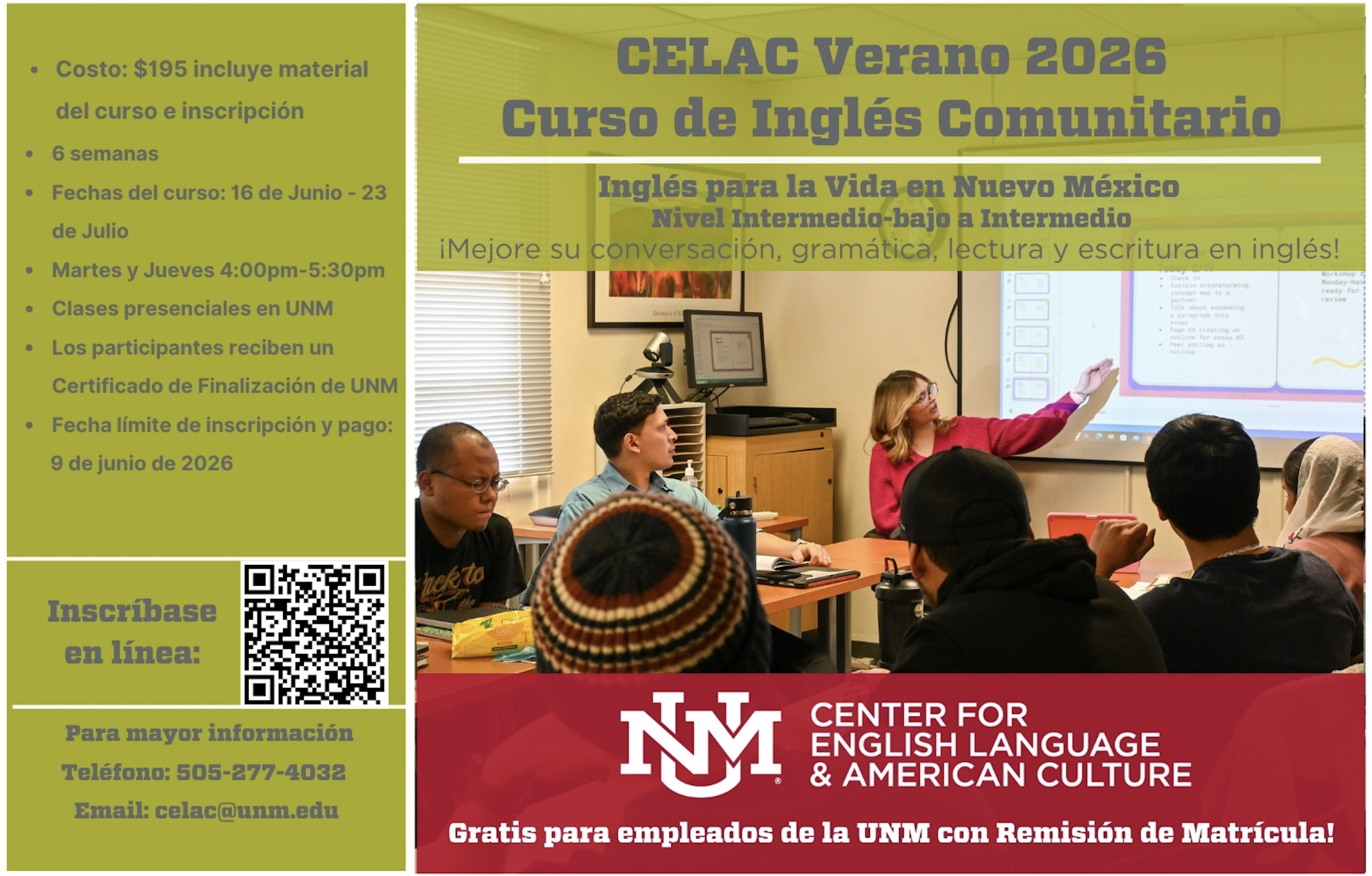 Community Course Summer 2026 Spanish